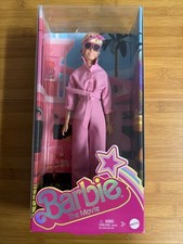 Mattel Barbie The Movie 12in Doll Blonde Pink Jumpsuit Sunglasses HRF29 picture