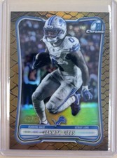 2026 Bowman Chrome Jahmyr Gibbs Gold Reptilian Refractor SP #d 42/50 RARE picture