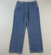 Vintage Eddie Bauer Jeans Mens 36x32 Blue Denim Loose Fit Straight NWT Y2K picture