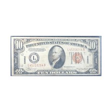 1934A $10 Hawaii Emergency Note About Uncirculated Raw picture