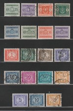 Italy Postage Due Stamps, 1924-55, Used/Unused, Scott # J31 | J92, Set of 19 picture