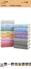 WS Game Company Set of 15 Vintage Bookshelf Linen Book Board Game Collection New picture