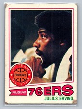 Julius Erving 1977-78 Topps -  #100 White Back picture