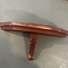 Vintage Floating Demi-Une Corbel Shelf Brick Distressed Red 10” Farmhouse picture