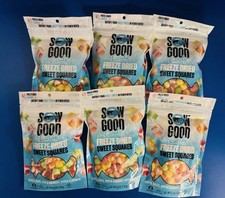 6x Sow Good Freeze Dried Sweet Squares Bites Candy 4.2 oz Bulk Lot BB 07/27 picture