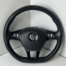 2018 VOLKSWAGEN ATLAS STEERING WHEEL BLACK LEATHER OEM picture