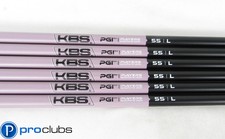 6pc NEW KBS PGI 55 LADIES FLEX GRAPHITE IRON SHAFTS .370 #507972 picture