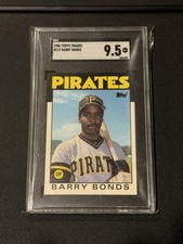 Topps 1986 Topps Traded #11T Barry Bonds Pittsburgh Pirates Graded Card RC 9.5 picture