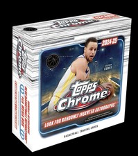 TOPPS CHROME BASKETBALL 2024-25 FACTORY SEALED MEGA BOX picture