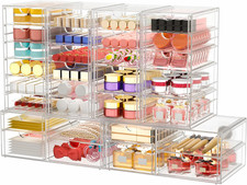 caktraie Makeup Organizer Storage With 30 Drawers, 6 Pcs Desktop Office Supplies picture