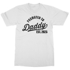 Promoted To Daddy 2026 Dad To Be Gift Fathers Day Unisex T-Shirt picture
