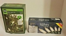 150 Holiday Time Clear Mini Lights One Box of 100 & One Box of 50  picture