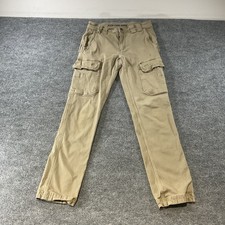 Duluth Trading Co Flex Fire Hose Cargo Pants Khaki Tan Mens Workwear 30x32 picture