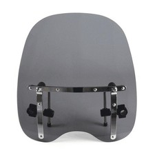 19x17 Smoke Windshield for Honda Kawasaki Harley Davidson Suzuki Yamaha picture