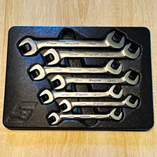 Snap-on SVSM807A  Metric Double Open End Wrench Set 10-17mm 7pc With Tray picture