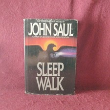 Sleepwalk John Saul Hardcover Bantam Books 1990 Horror Dust Jacket Vintage picture