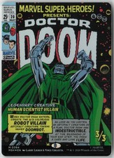 Mtg Doctor Doom (Borderless Foil ) (0394) - Marvel Super Heroes NM Comic Art picture