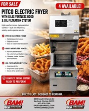 Pitco Solstice 60 Pound Electric Fryer - Oil Filtration - Giles Ventless Hood picture