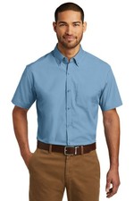 Port Authority W101 Men's Lightweight & Breathable Carefree Poplin Shirt picture