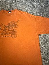 Vintage Y2K Texas Longhorns T Shirt XXL Champs Sports Burnt Orange NCAA Boxy picture