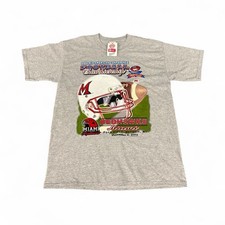 2004 MAC football championship Miami RedHawks College tshirt Sz L VTG Y2K picture