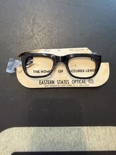 Vintage 1960s ESO A1-P Brown Wood Eyeglass Frames NOS British Hong Kong picture