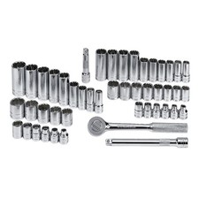 SK PROFESSIONAL TOOLS 94547-12 Skt Wrch St, Chrm, 12Pt, 1/4 - 7/8 in 12D209 picture