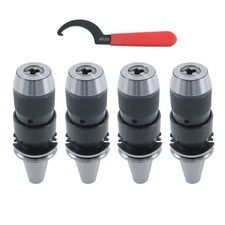 4 Pcs CAT40 Keyless Drill Chuck 1/2'' Fits On Haas CNC Easy Great Tool Holder picture