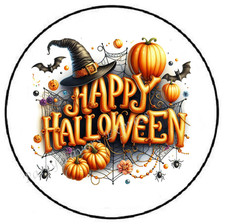 HAPPY HALLOWEEN ENVELOPE SEALS LABELS STICKERS PARTY FAVORS picture