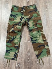 Vintage Woodland Camo BDU Pants Hot Weather Mens Medium picture