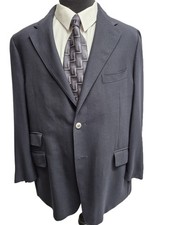 Corneliani IDentity Blazer (46R) Black 2-Button Notch-Lapel Virgin-Wool picture