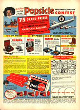 Popsicle Gabby Hayes VINTAGE PRINT AD 1950s Western Roundup Contest Entry Form picture