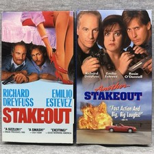 Stakeout (VHS, 1987) & Another Stakeout (VHS, 1993) Dreyfus, Estevez, Rosie -VGC picture