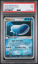 2003 Pokemon Wailord EX Holo EX Sandstorm #100 PSA 7 picture