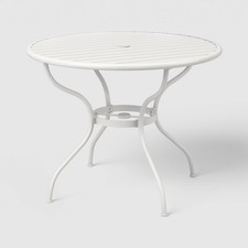 Round Metal Outdoor Patio Bistro Table White - Threshold designed w/ Studio picture