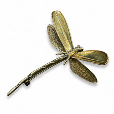 Vintage TAXCO Mexico TM-40 925 Sterling Silver Large Dragonfly Brooch Pin 12.71g picture