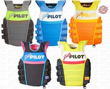 JETPILOT Vintage Nylon CGA 3-Buckle PFD Blue Gray Orange PFD Life Vest JP23212 picture