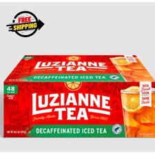 Luzianne Decaffeinated Black Iced Tea Bags, 48 Count picture