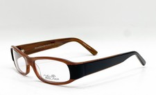 NEW BELLA ITALIA 1207 EBONY BLACK AUTHENTIC EYEGLASSES 55-18 picture