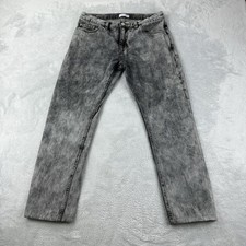 Saturday's NYC Jeans Men's Size 32 W X 26 L Black Slim Fit Luke Denim Zipper Fly picture