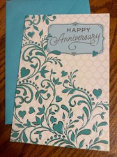 Happy Anniversary Celebrating The Beautiful Memories 5x7” Hallmark Greeting Card picture