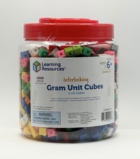 Learning Resources - Interlocking Gram Unit 1cm Cubes - 1,000 pieces - Age 6+ picture