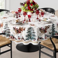 Williams Sonoma 'Twas the Night Before Christmas Round Tablecloth picture