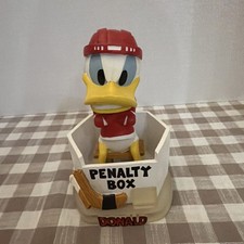 2004 Disney Donald Duck Penalty Box Hockey Bobble Head Figurine 6 in. Tall picture