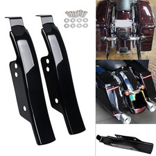 Vivid Black Fender/Saddlebag Filler Panels for Harley Touring Saddlebags 93-08 picture