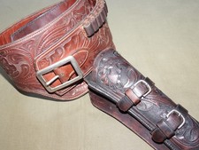 Vtg 50s H.H. Heiser Tooled Colt 7.5