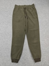 Lululemon Pants Womens 6 Green Tapered Jogger Slim Yoga Elastic Waist Pockets picture