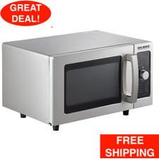 Stainless Steel Commercial Microwave With Dial Controls Electric Restaurant 120V picture