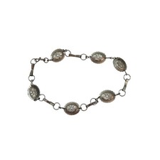 Vintage Silver Toned Western Chain Belt picture