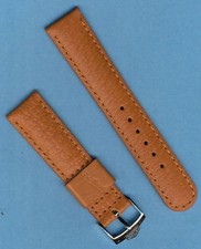 22mm GENUINE WILD BOAR STRAP BAND, LEATHER LINED & PRE TAG HEUER BUCKLE picture